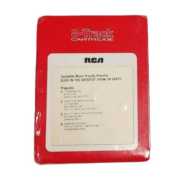 Elvis "In The Greatest Show On Earth" Vintage 8-track New Sealed (1978) - Picture 2 of 4
